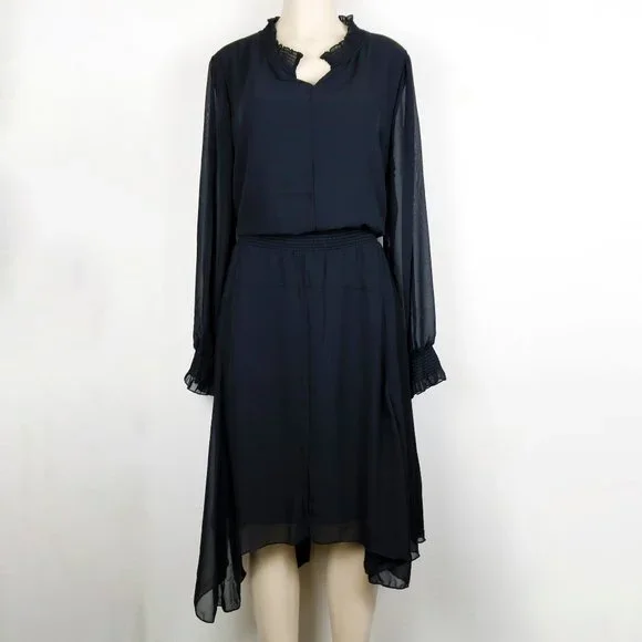sachin and babi light blue dress Black Goddiva Pleated Chiffon Tiered Maxi Dress